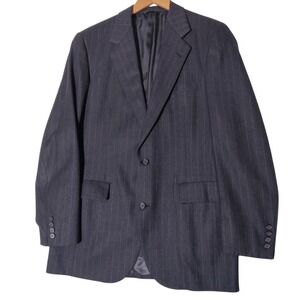 Southwick Sims Ltd Navy Pinstripe Blazer Sport Coat 42R USA - See Measurements